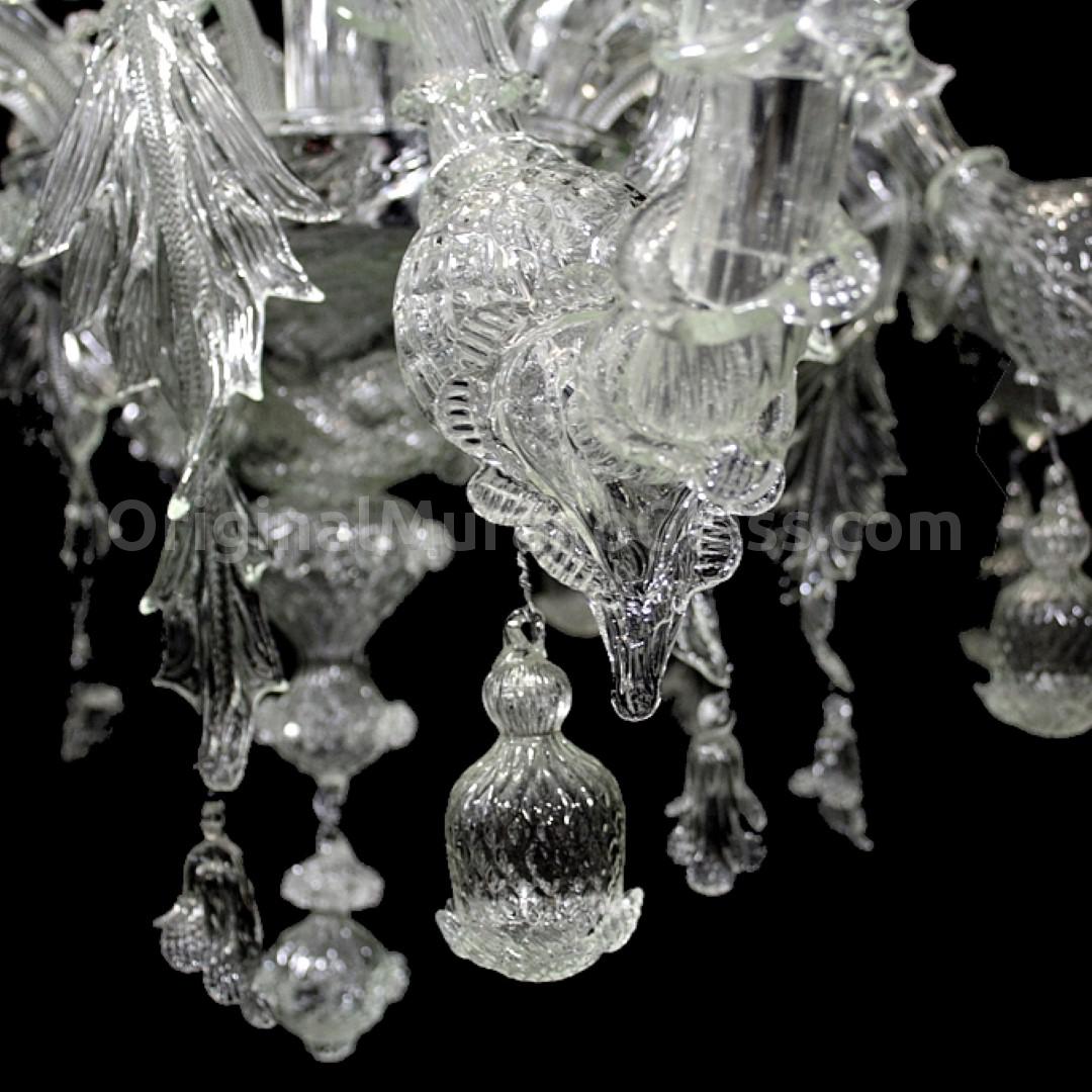 Lampadario cristallo doppio palco rezzonico vetro di murano ... Produzione lampadari 2017 di cristallo