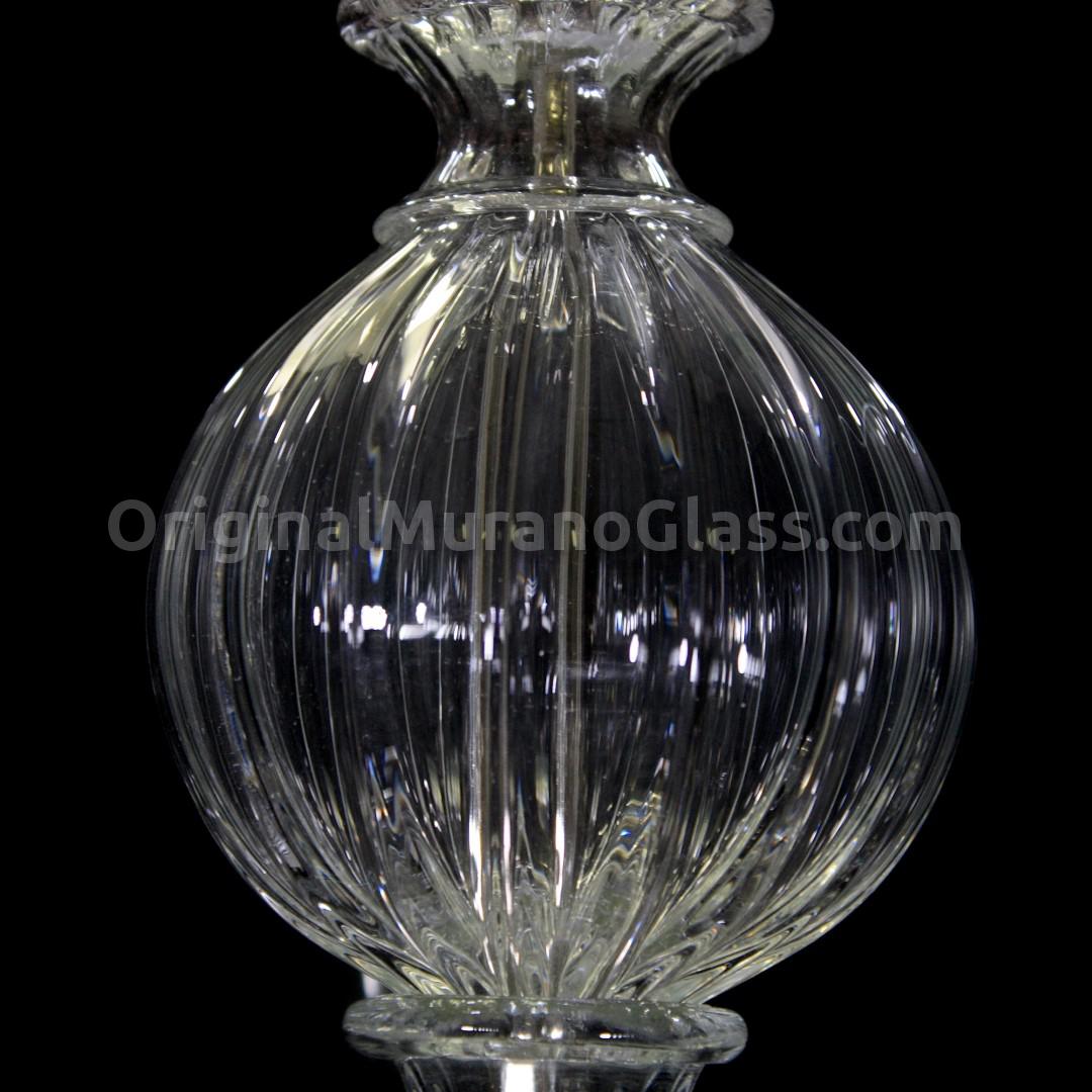 Lampadario paralume pastorale vetro di murano Lampadario con unico paralume
