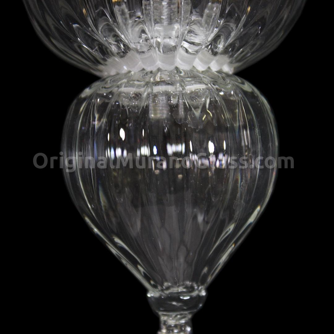Applique mocenigo pastorale vetro di murano 1 luce Applique vetro murano