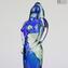 Lovers Sculpture - OneLove - Light Blue Green decoration - Original Murano Glass OMG 