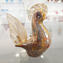 Rooster Figurine in Murrine Millelfiori Gold - Animals - Original Murano glass OMG