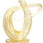 Exclusive Love Knot in Gold 24 carats and Murano glass curly 