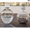 Bottle Perfume - smoked - oval - Original Murano Glass OMG