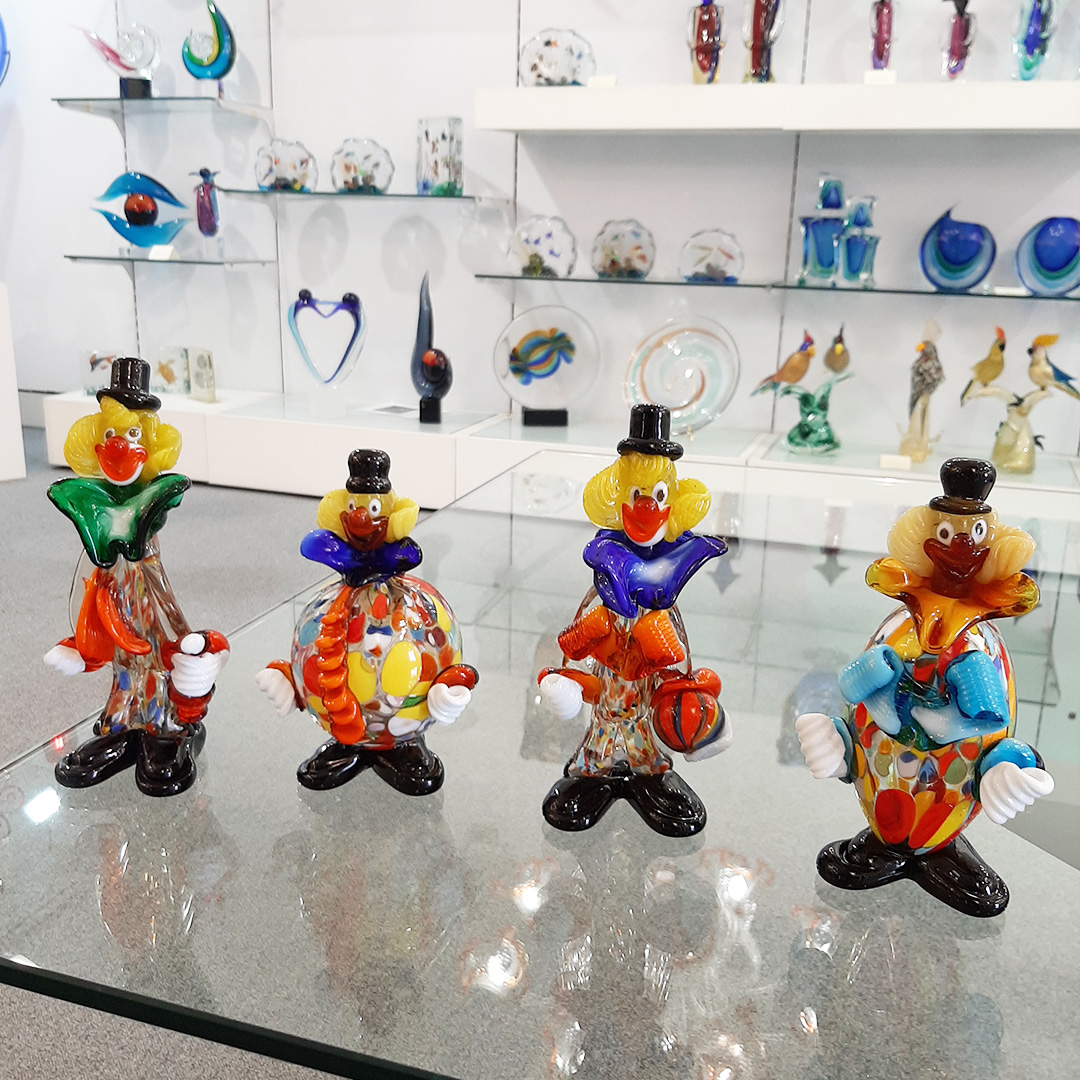 Sculptures & Figurines - Objects of Art glass - Various Collections: Clown  figurine guitarist - Original Murano Glass OMG