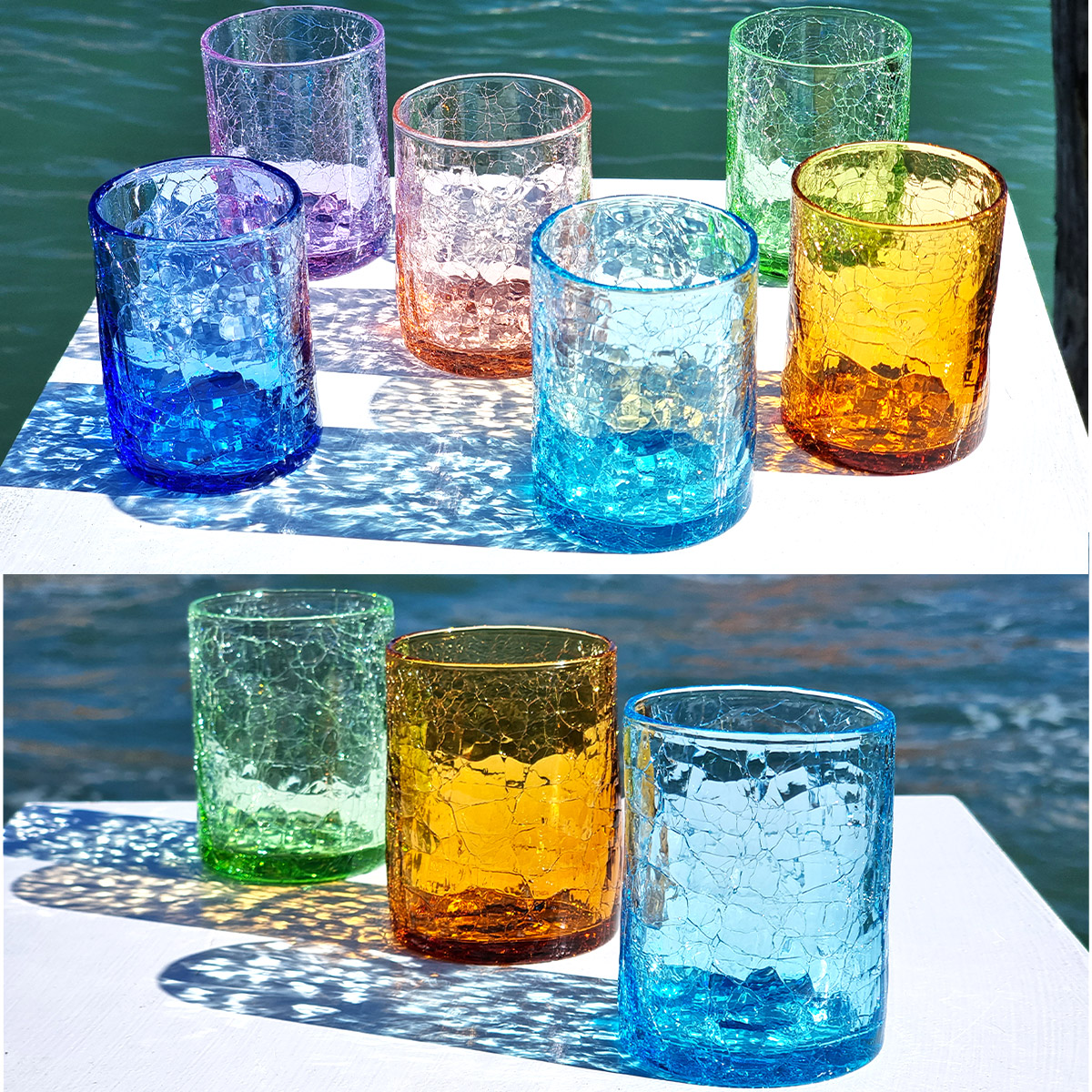 Drinking Glasses Tumblers Murano Sets: Drinking Glass Tumbler Set