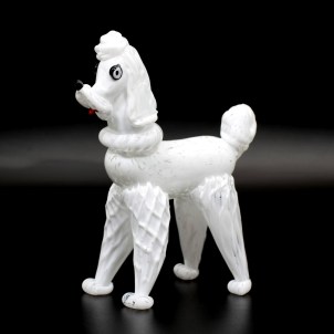 poodle_white_dog_sculpture_original_murano_glass_omg