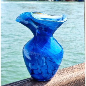 Vases Blown Collection: Gabbiano Light Blue - Vase - Murano glass