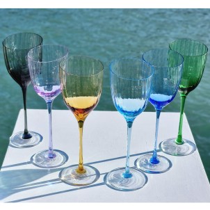 Copas de vino - Colección Flautas - Cristal de Murano original - OMG®