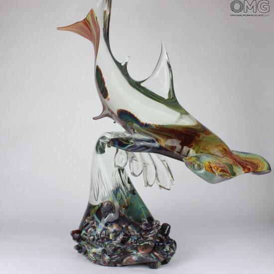 murano glass shark