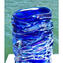 Lava Fantasy Iridato - Vaso Soffiato Blu - Original Murano Glass OMG