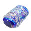Fantasy Lava Iridescent - Blue Napkins Vase - Original Murano Glass omg